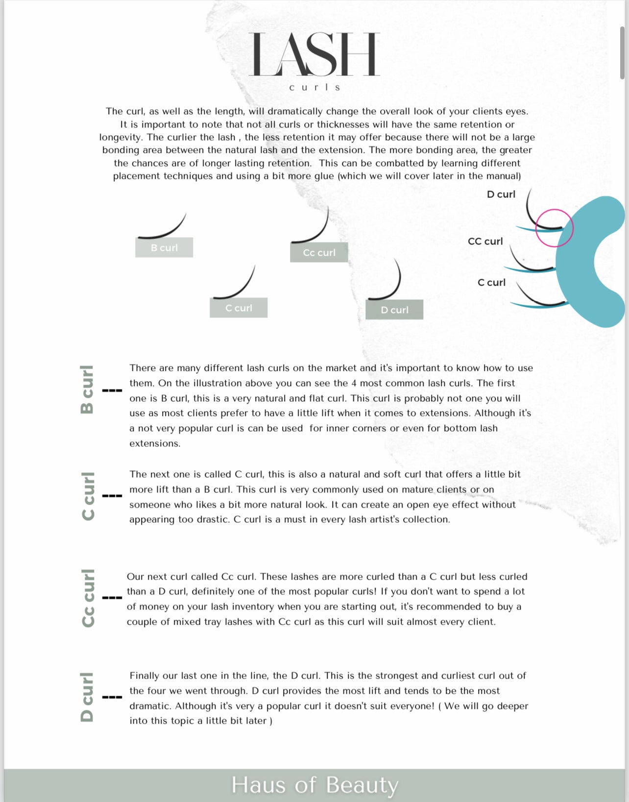 Classic Lash Training Manual (E-book)