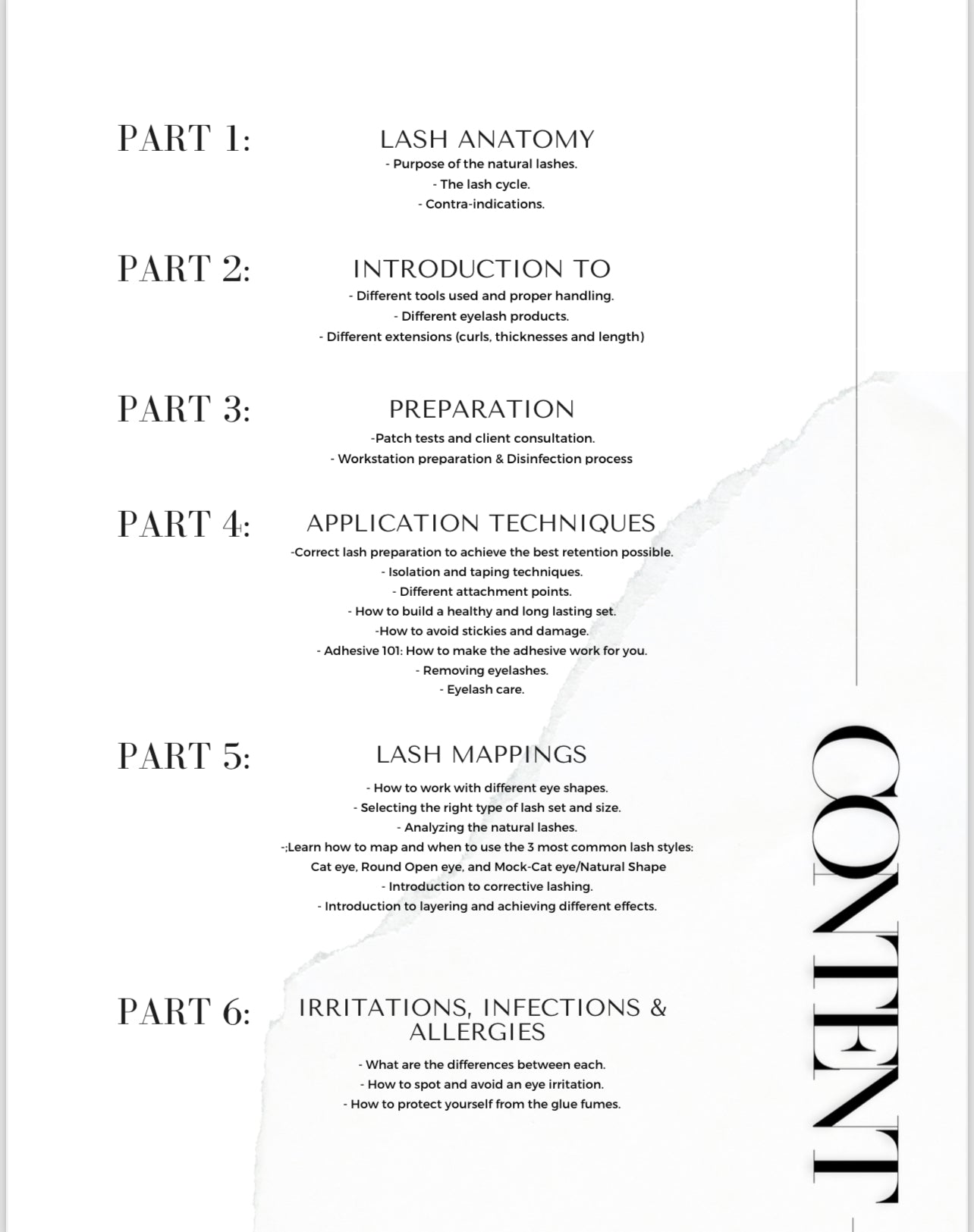 Classic Lash Training Manual (E-book)