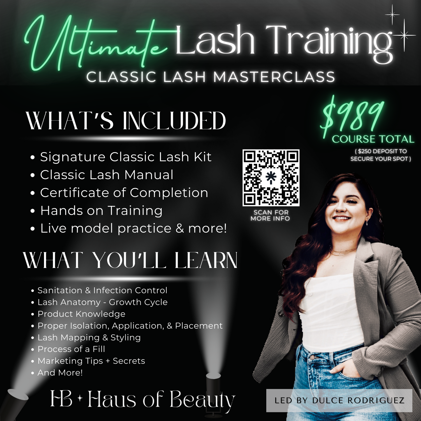 1-on-1 Classic Lash Masterclass : IN PERSON